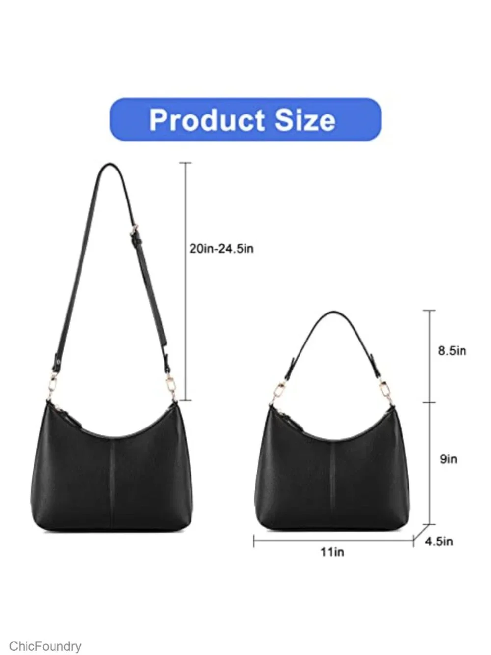 Mini PU Leather Crossbody Bag Waterproof Shoulder Handbag for Work Travel